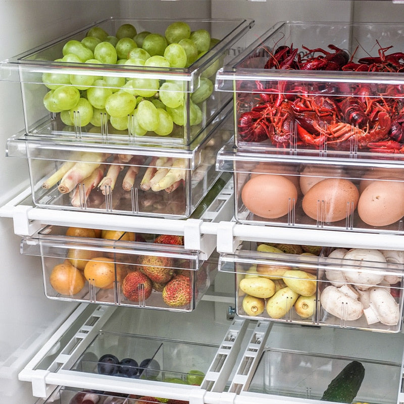 FridgeCubby - Pull-out Fridge Drawer Organizer