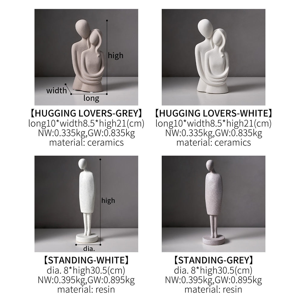 Elova - Modern Abstract Art Ceramic Statue