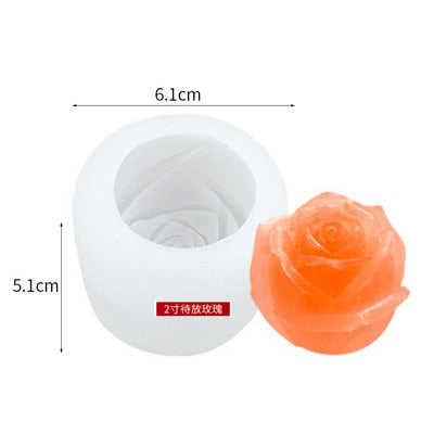RoseChill - 3D Silicone Rose Shape Ice Cube Mold