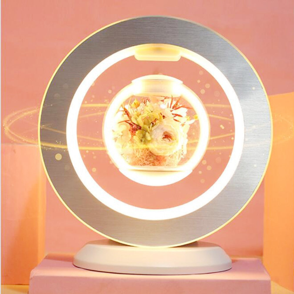 LeviLamp - Magnetic Levitation Immortal Flower LED Home Decor Night Lamp