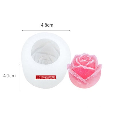 RoseChill - 3D Silicone Rose Shape Ice Cube Mold