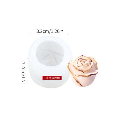 RoseChill - 3D Silicone Rose Shape Ice Cube Mold