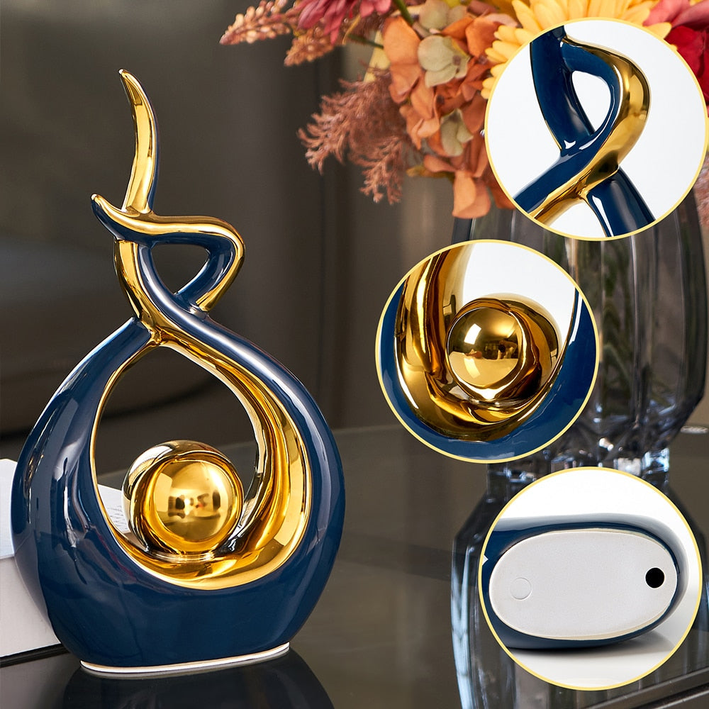 Elova - Modern Abstract Art Ceramic Statue
