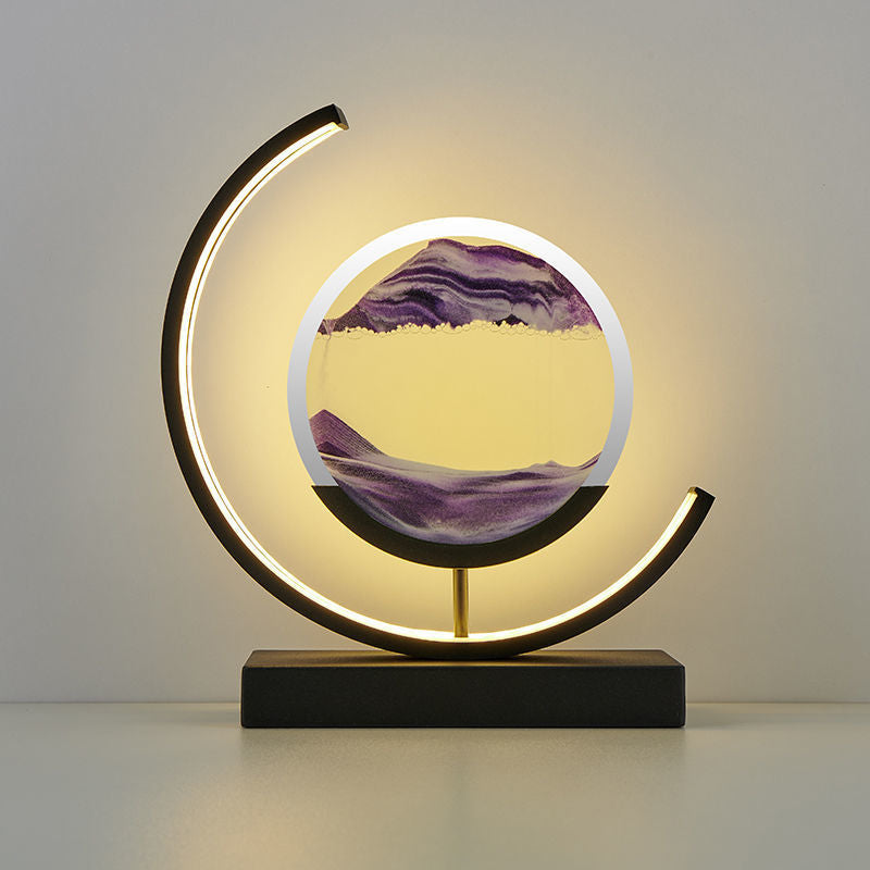SandFlow - Creative Hourglass Decor - Led 3d Sahara Desert Moving Sand Art Sculpture