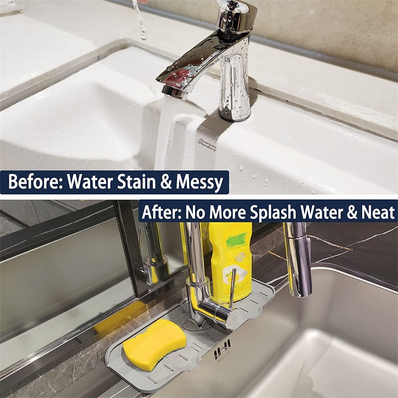 DripPad - KitchenGuard Silicone Faucet Handle Drip Catcher Tray