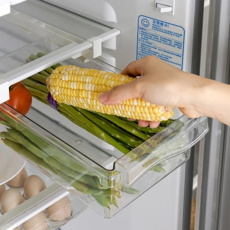 FridgeCubby - Pull-out Fridge Drawer Organizer