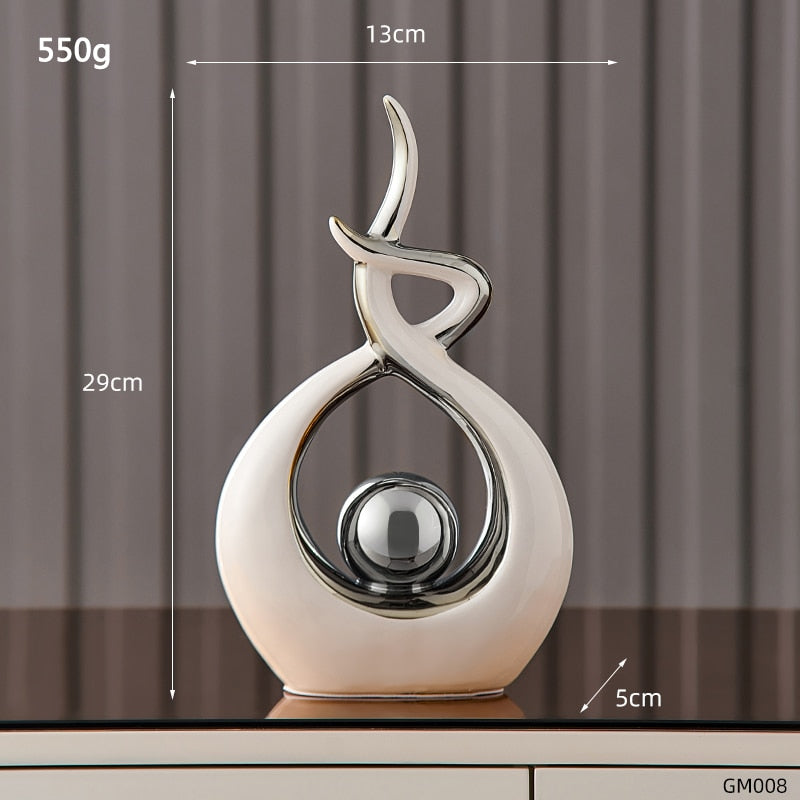 Elova - Modern Abstract Art Ceramic Statue