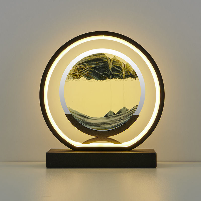 SandFlow - Creative Hourglass Decor - Led 3d Sahara Desert Moving Sand Art Sculpture