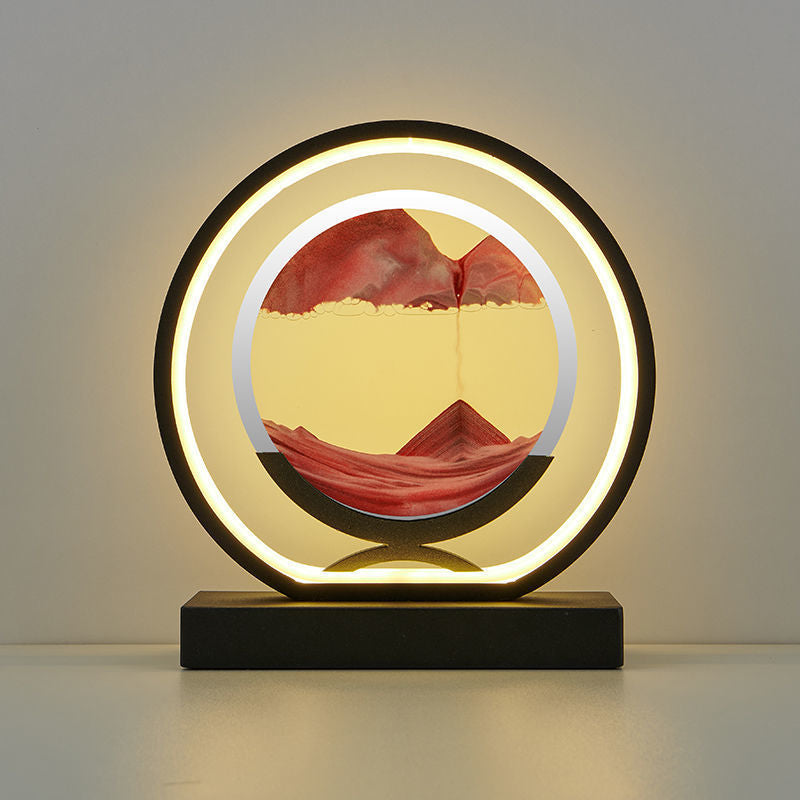 SandFlow - Creative Hourglass Decor - Led 3d Sahara Desert Moving Sand Art Sculpture