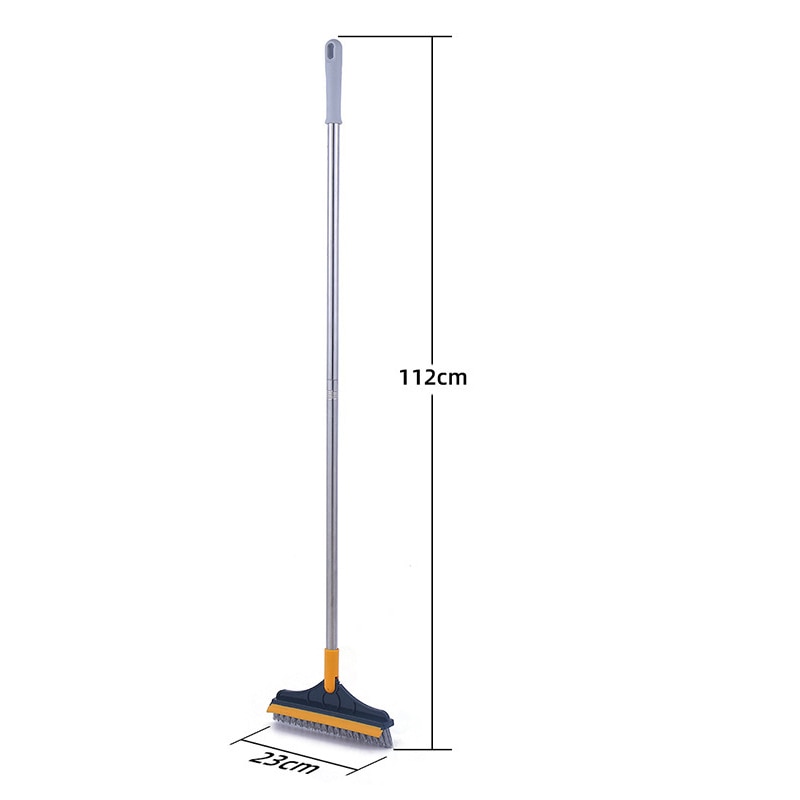 SqueekyScrub - 120° Triangular Rotating Floor Scrub Brush With Long Handle