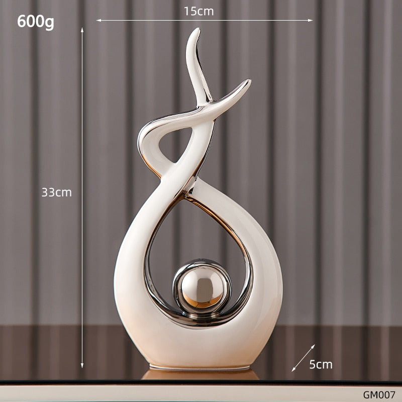 Elova - Modern Abstract Art Ceramic Statue