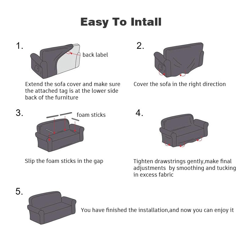 StretchFit - Velvet Stretchable Magic Fit Couch Covers