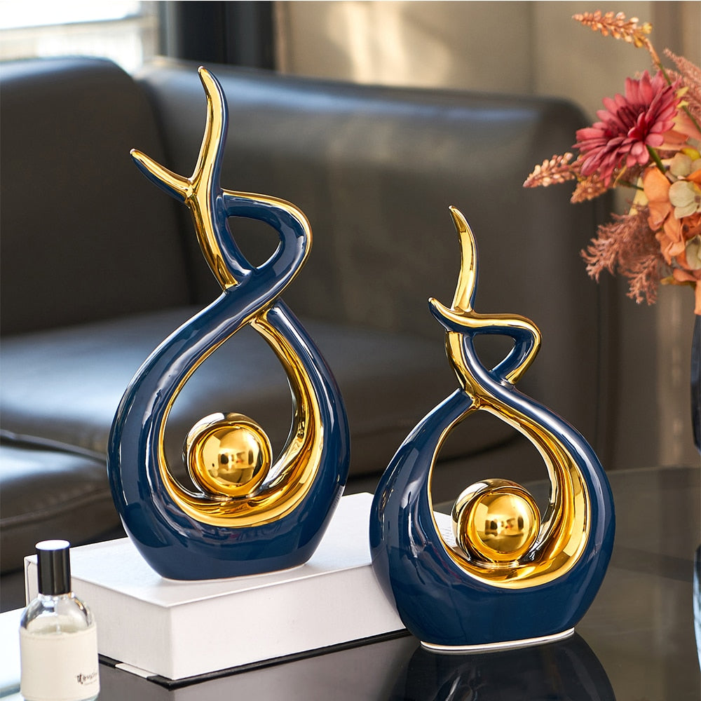Elova - Modern Abstract Art Ceramic Statue