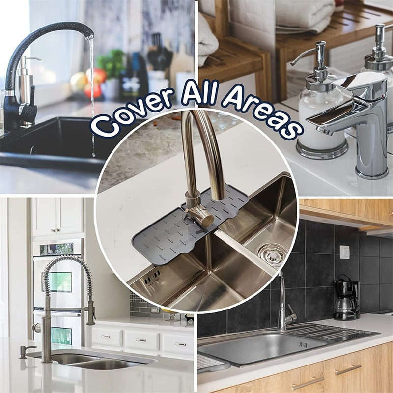 DripPad - KitchenGuard Silicone Faucet Handle Drip Catcher Tray