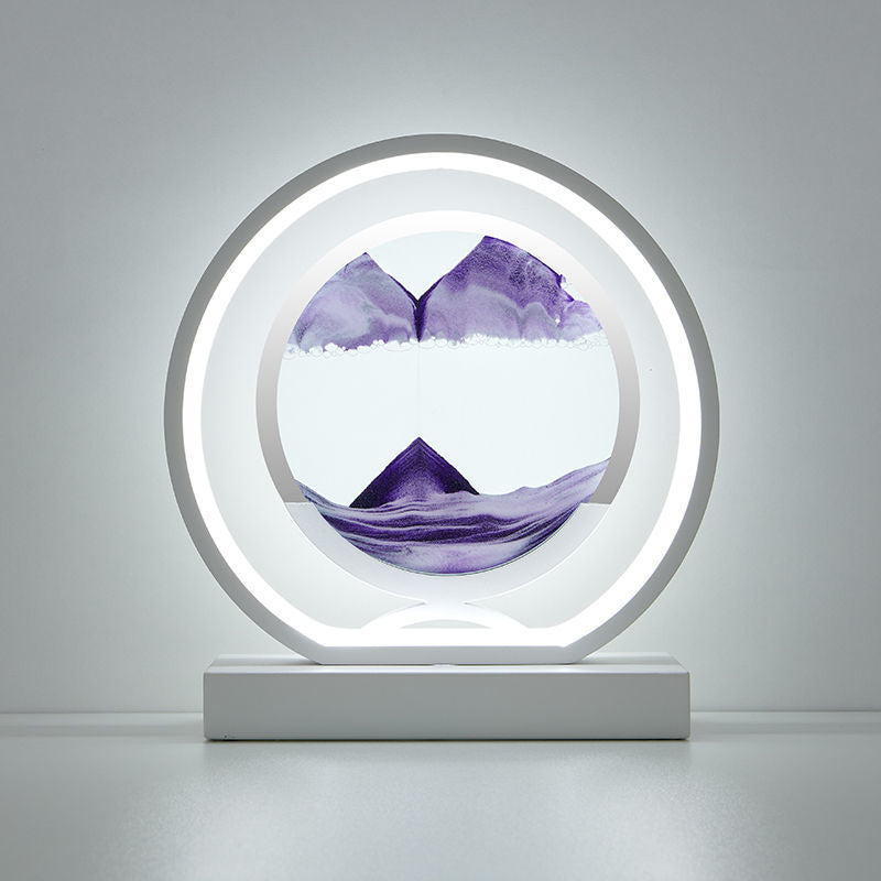 SandFlow - Creative Hourglass Decor - Led 3d Sahara Desert Moving Sand Art Sculpture